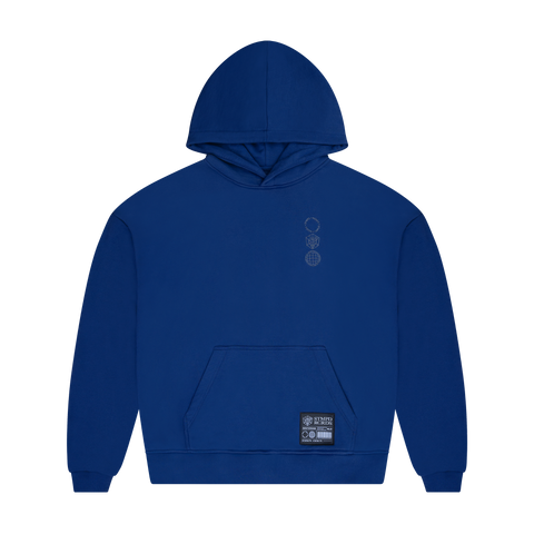 STMPD Blue Hoodie Embroidered Logo