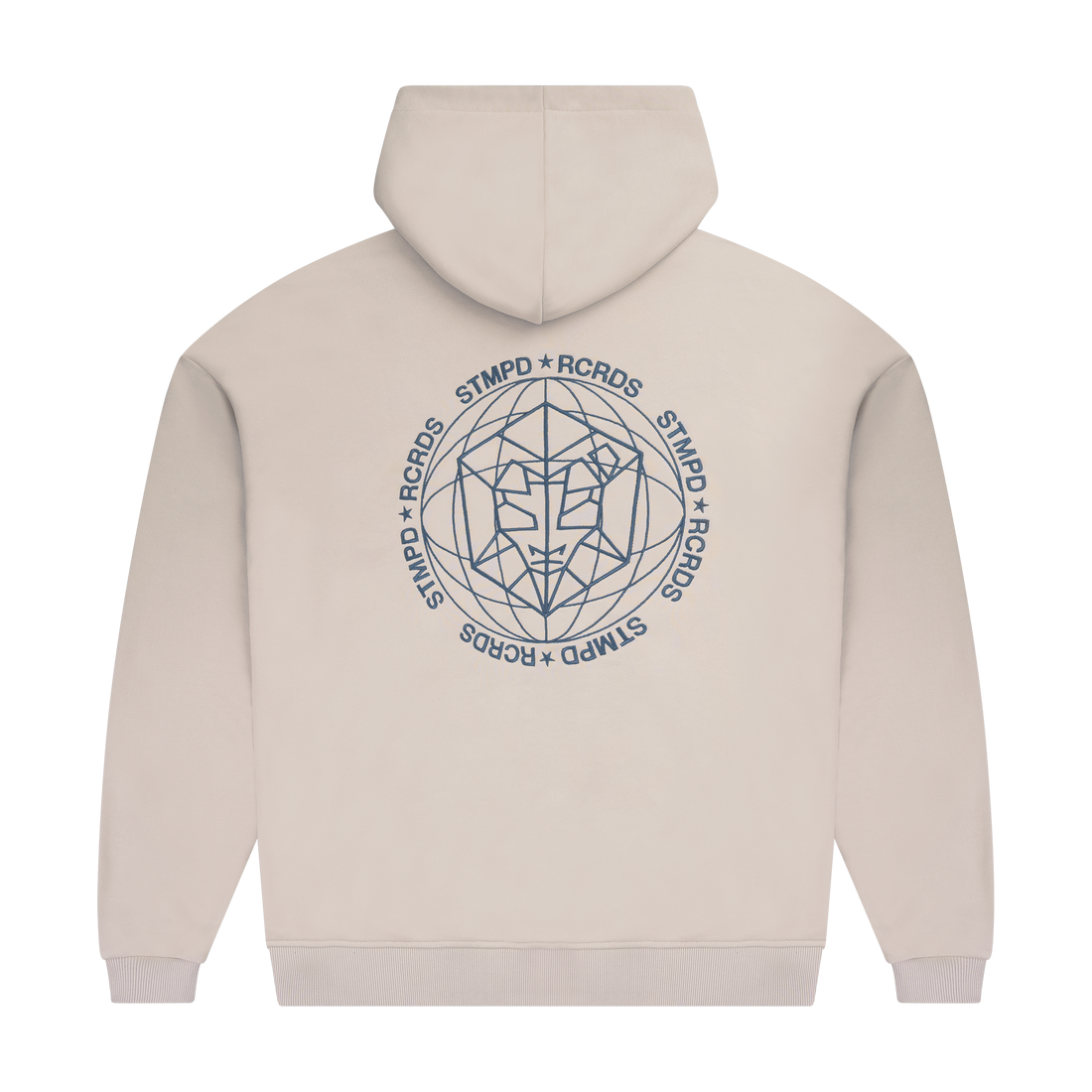 STMPD Cream Hoodie Embroidered Logo