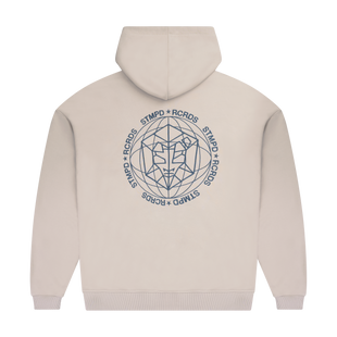 STMPD Cream Hoodie Embroidered Logo