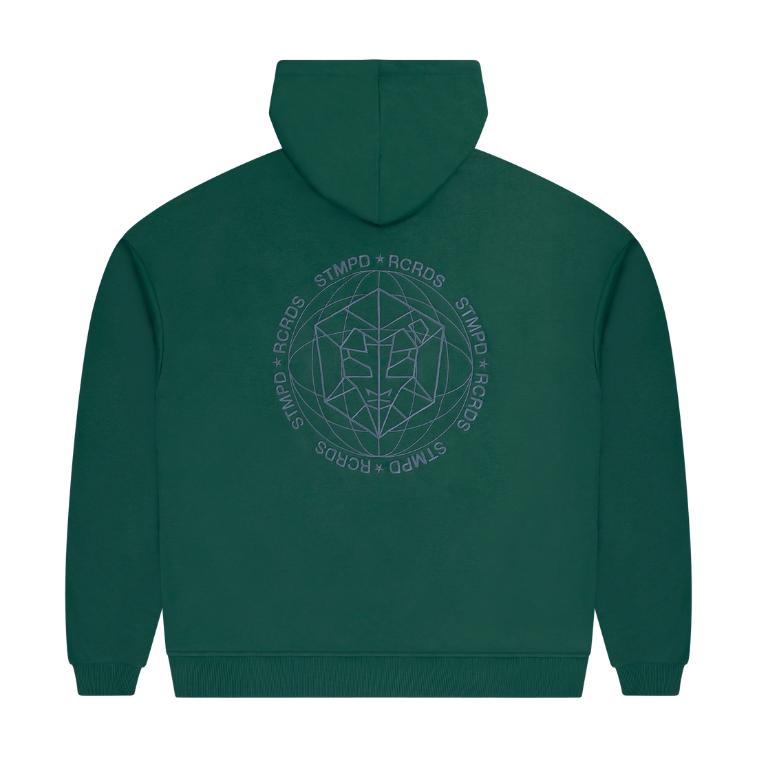 STMPD Green Hoodie Embroidered Logo