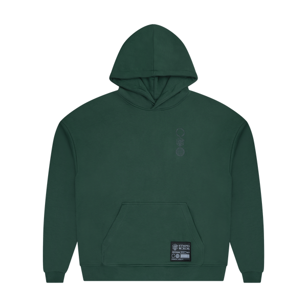 STMPD Green Hoodie Embroidered Logo