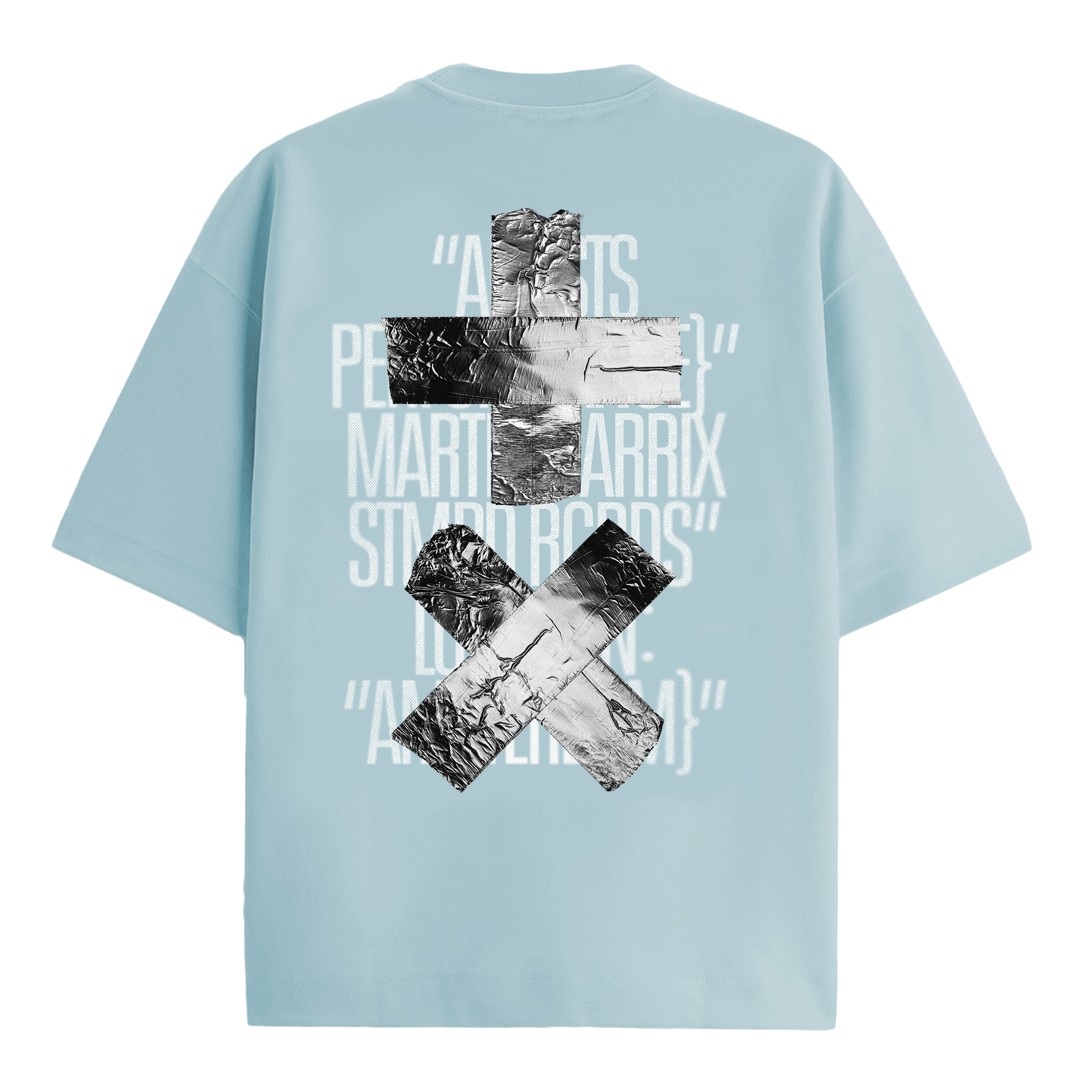 x Blue Silver T Shirt