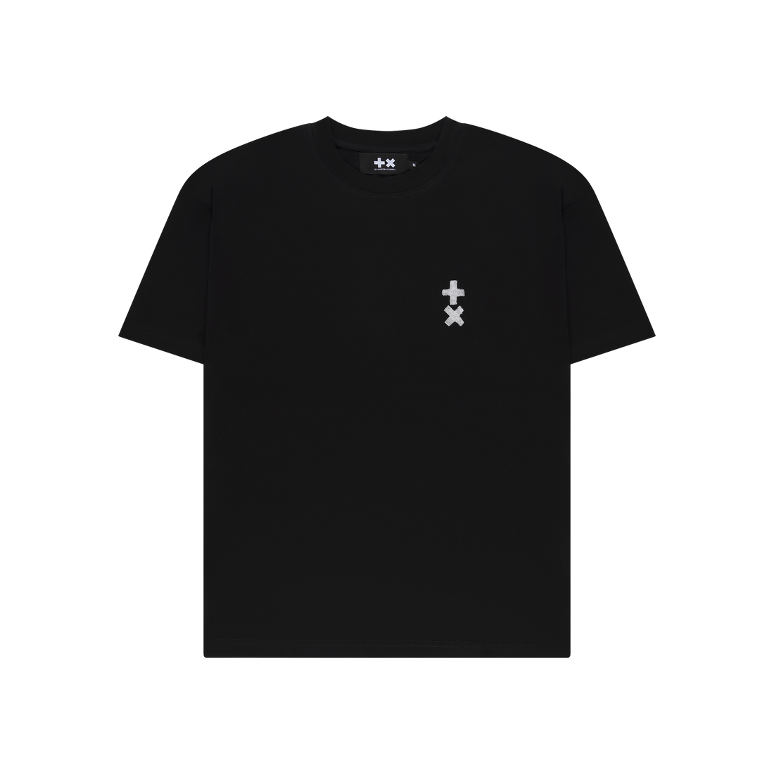 +x Black Silver T-Shirt