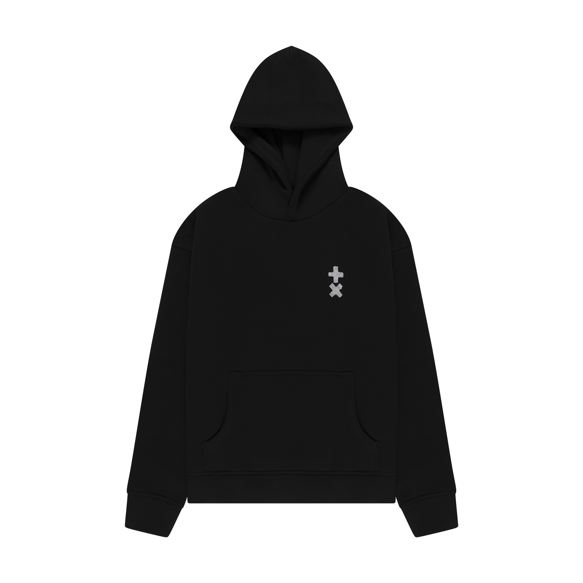 Black Silver Hoodie
