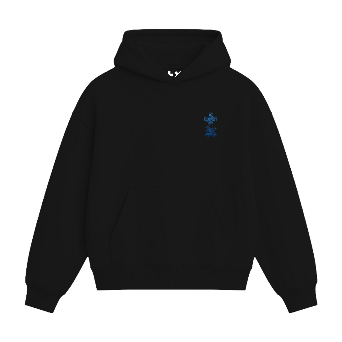 +x AQUA – Black Hoodie