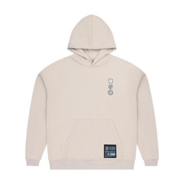 STMPD Cream Hoodie Embroidered Logo