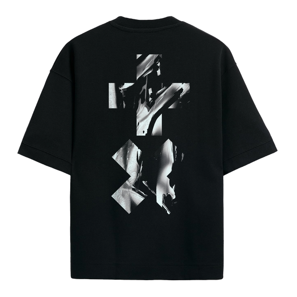 +x Black Silver T-Shirt